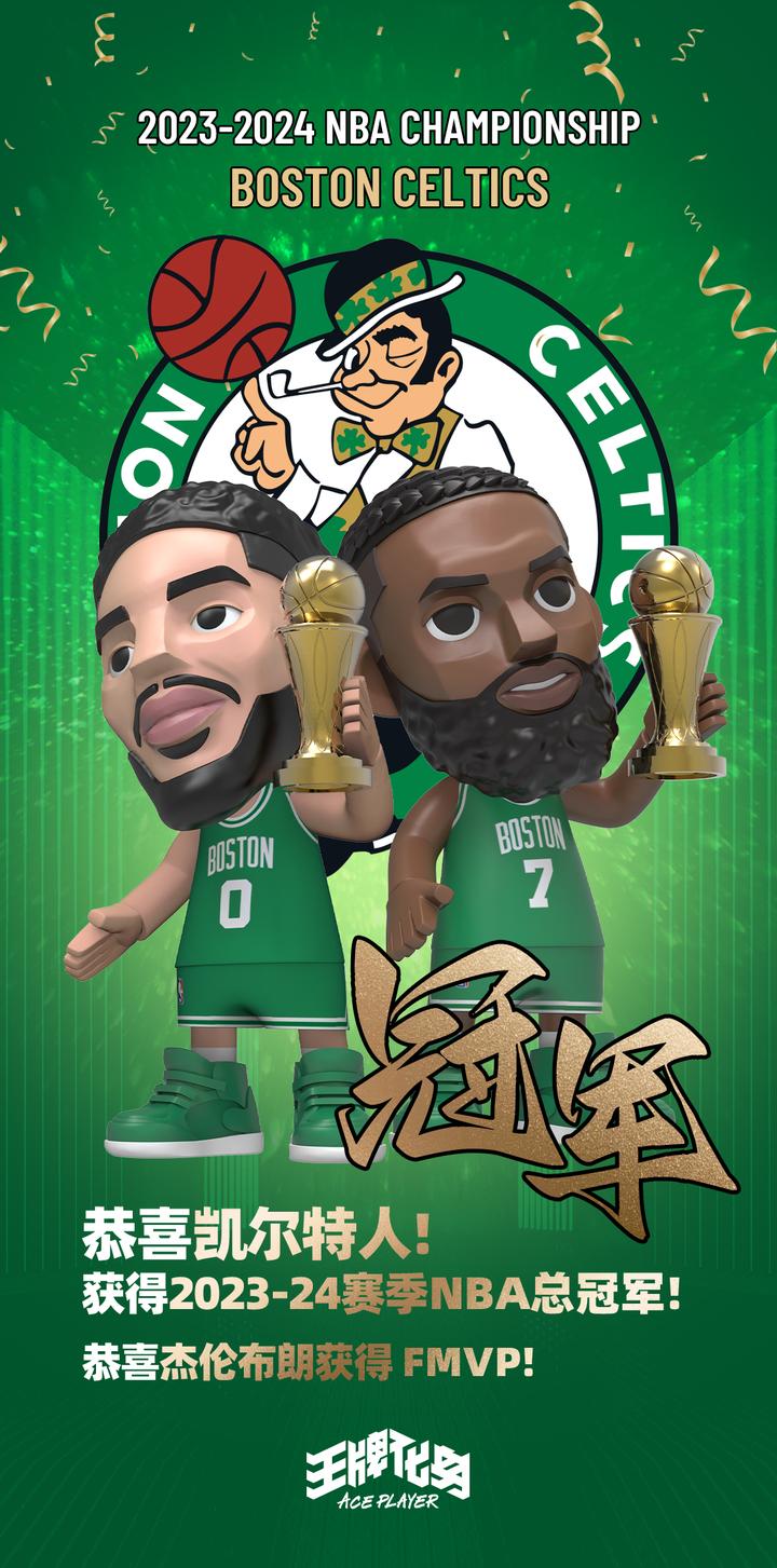 祝贺凯尔特人问鼎nba总冠军,夺得队史第18冠