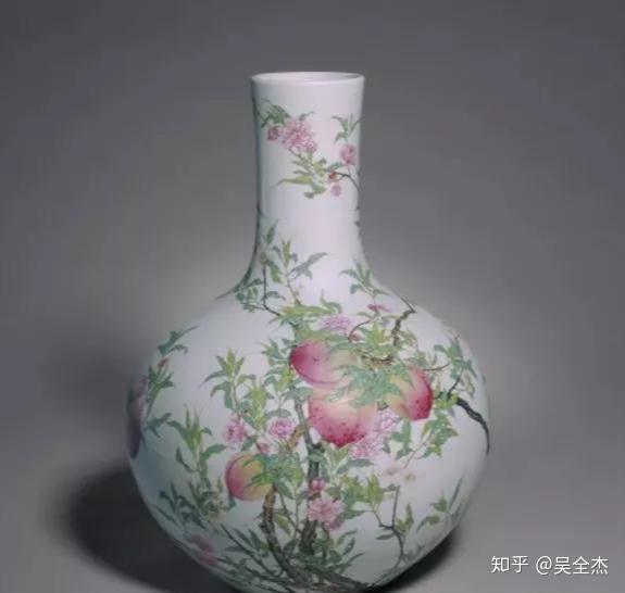中国　古美術　清時代 斗彩天球特大花瓶 【大清雍正年製】在銘y115 明清天球瓶都有什么区别？ - 知乎
