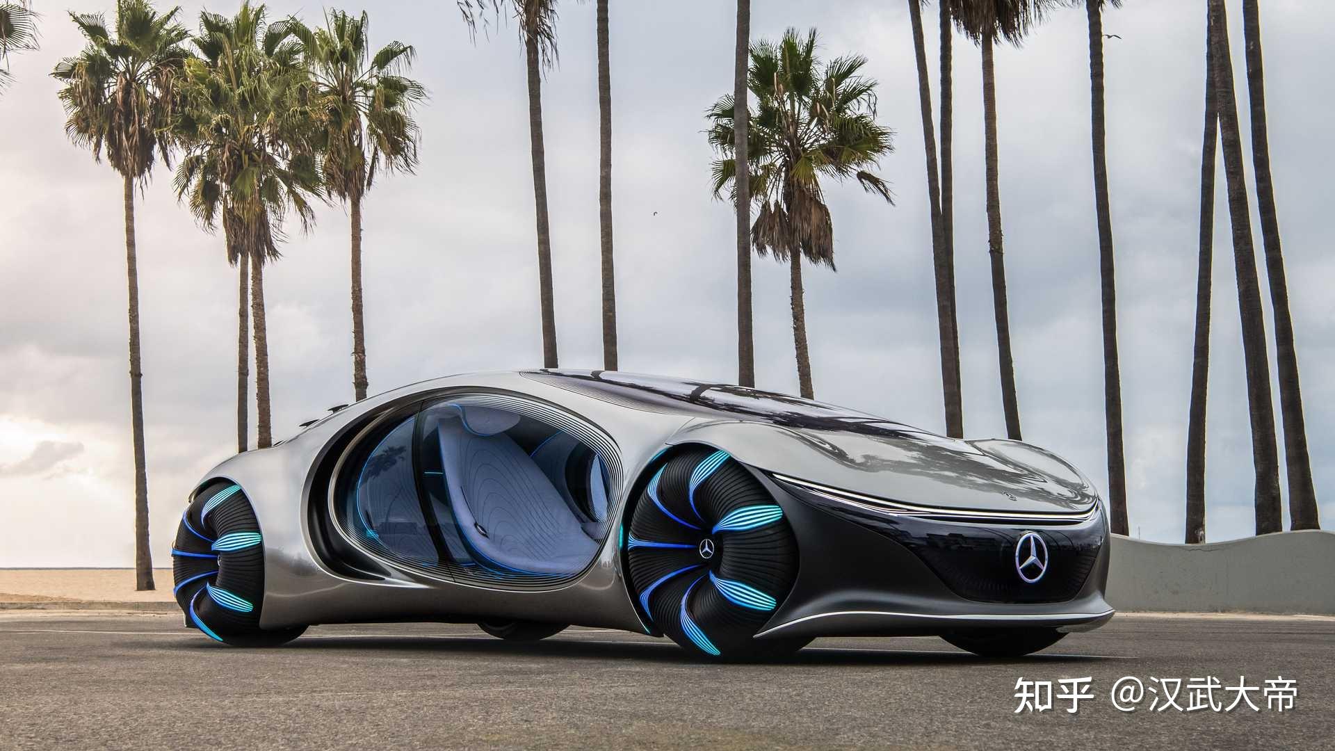 奔驰与卡梅隆合作设计的全新阿凡达概念车「vision avtr」开放试驾,有