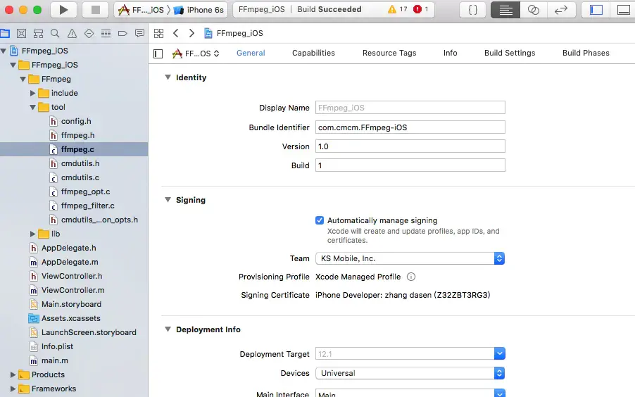 iOS开发 - 超详细集成 FFmpeg 步骤 - 知乎