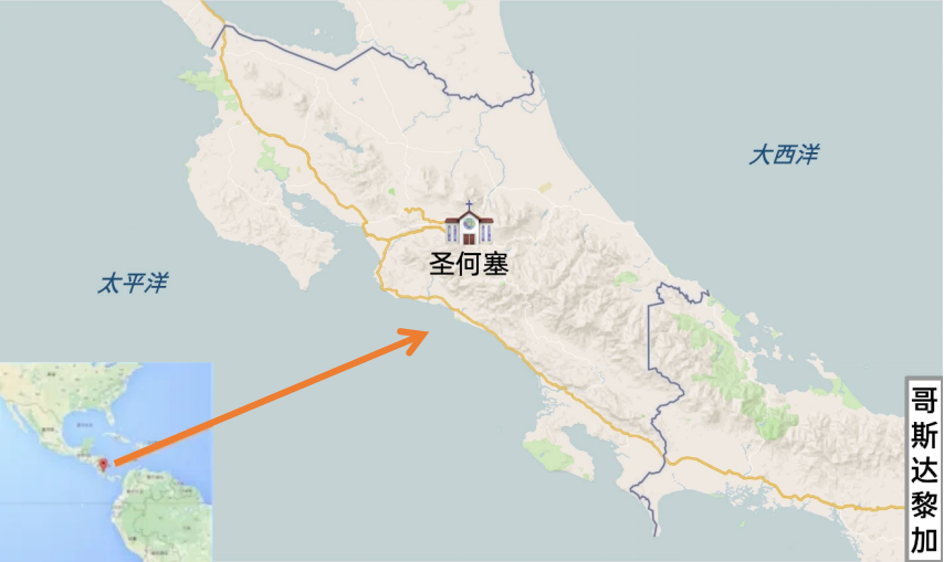 1哥斯达黎加的地理位置哥斯达黎加是中美洲国家,位于中美洲地峡,属北