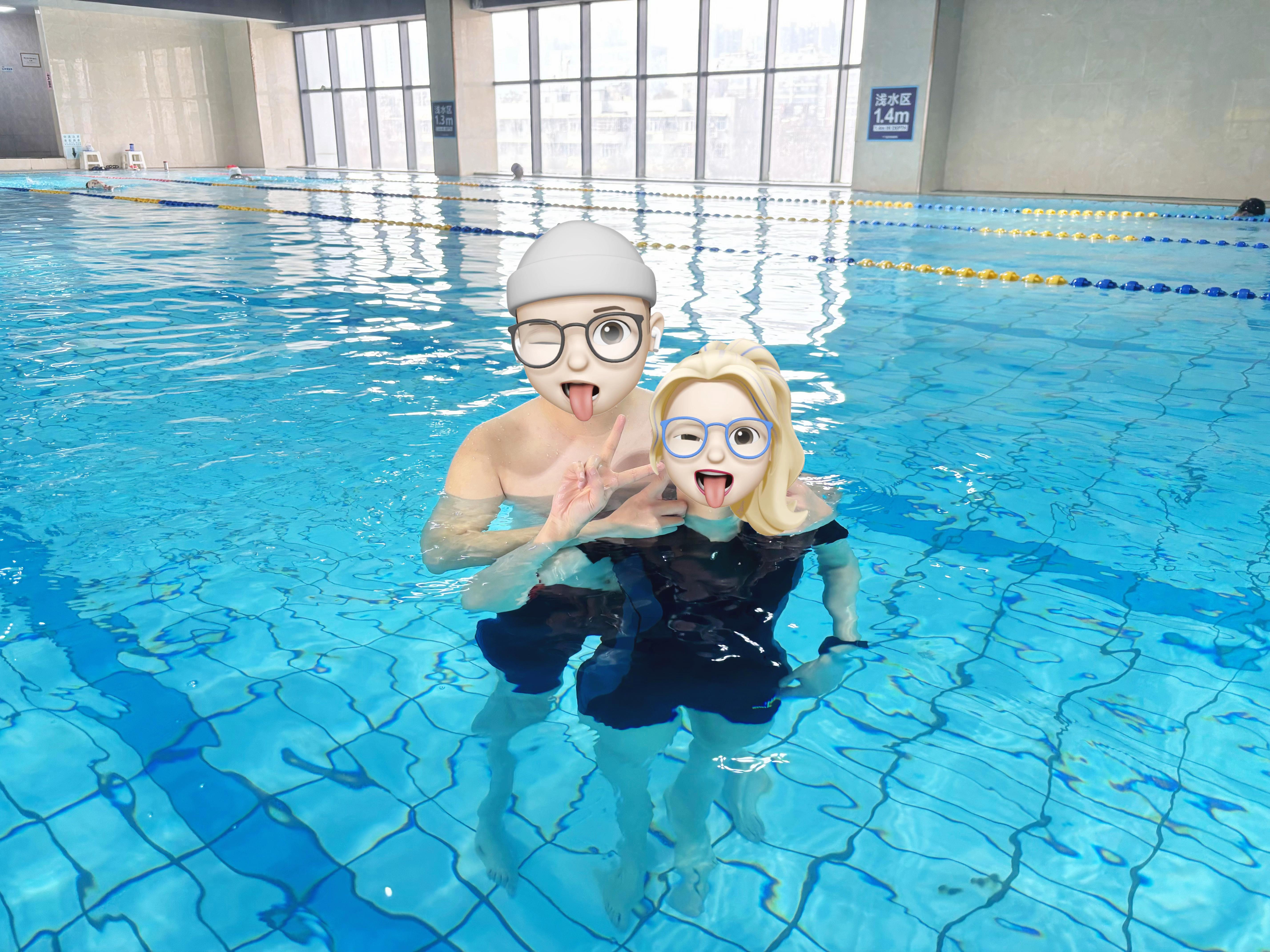 武汉学游泳💰900女教练教学