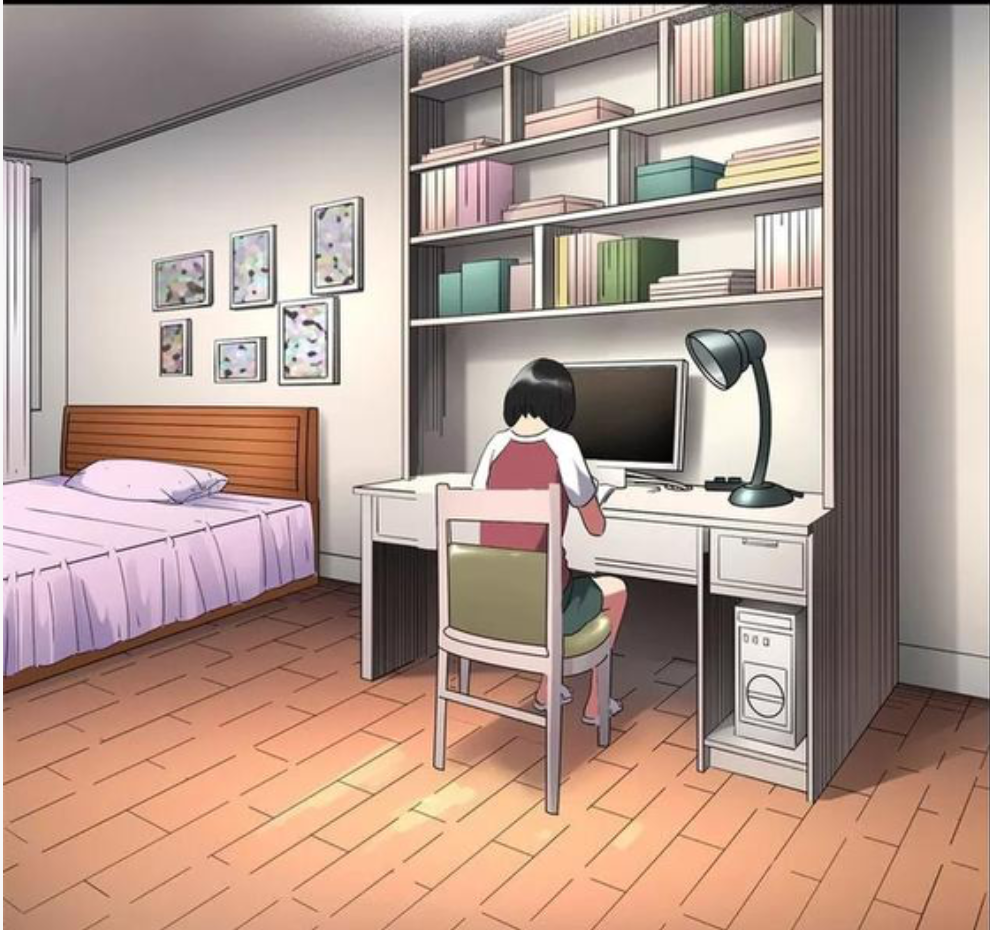 有什么关于学习场景(类似书桌)的漫画图片吗? - 知乎