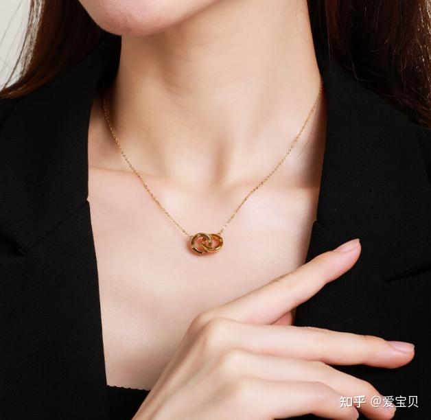 周大生18K黄金项链环环相扣怎么样?简约百搭时尚K金 - 知乎
