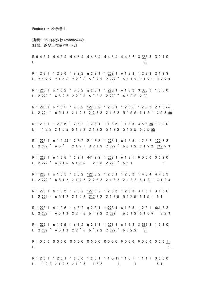 penbeat有什么适合新手的谱子么