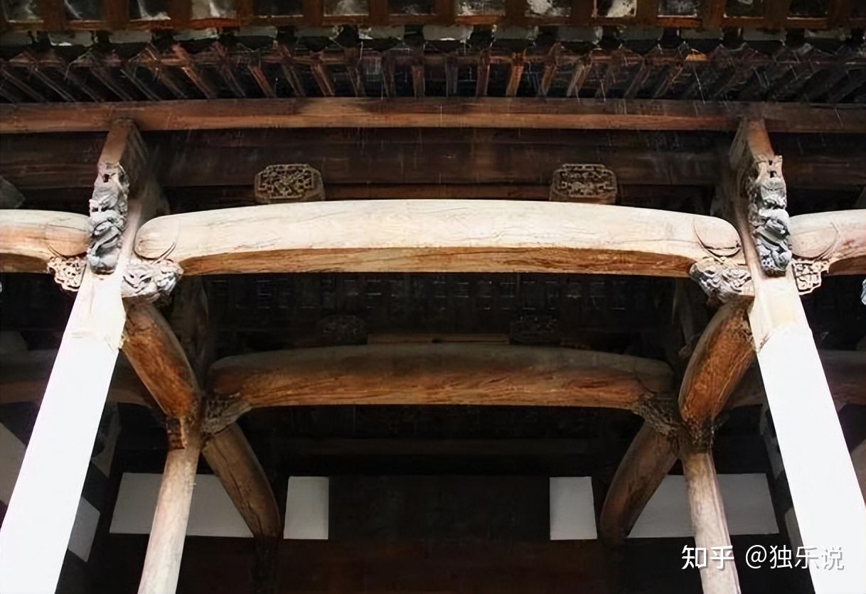 中国古建筑中的知识(二十四):月梁,肩负屋顶的脊梁 - 知乎