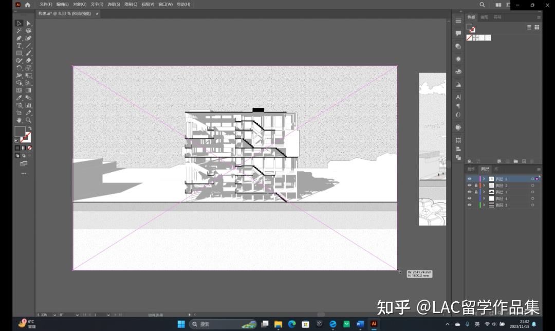 制图教室 | 黑白线稿也有高级美,教你快速上手一款线稿风建筑剖面图 - 知乎