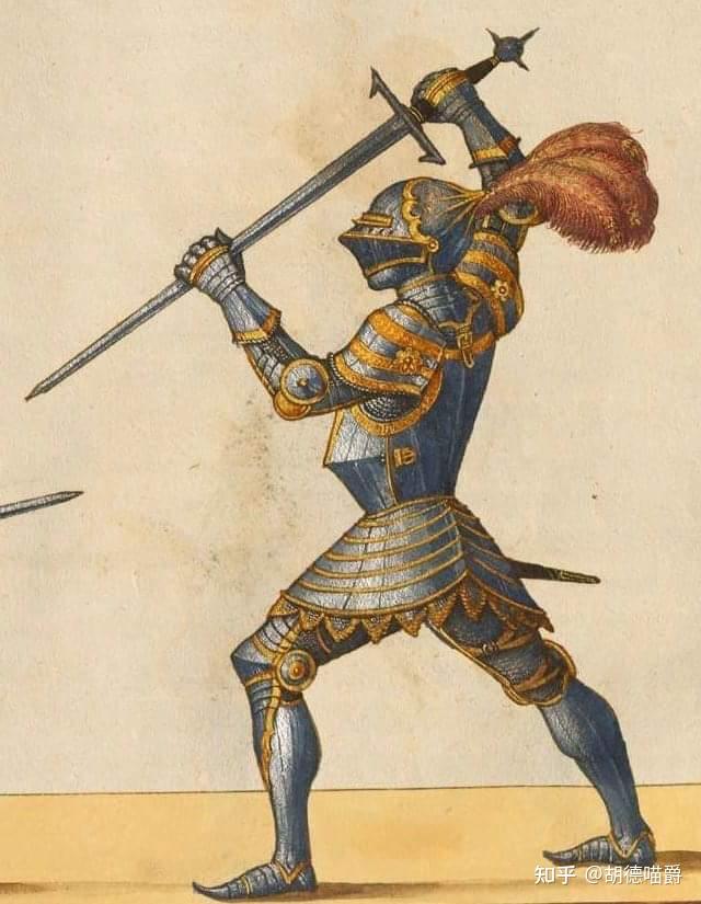 欧洲板甲的肩甲看起来手臂好像不能向前举高 不明白它是怎么自由活动