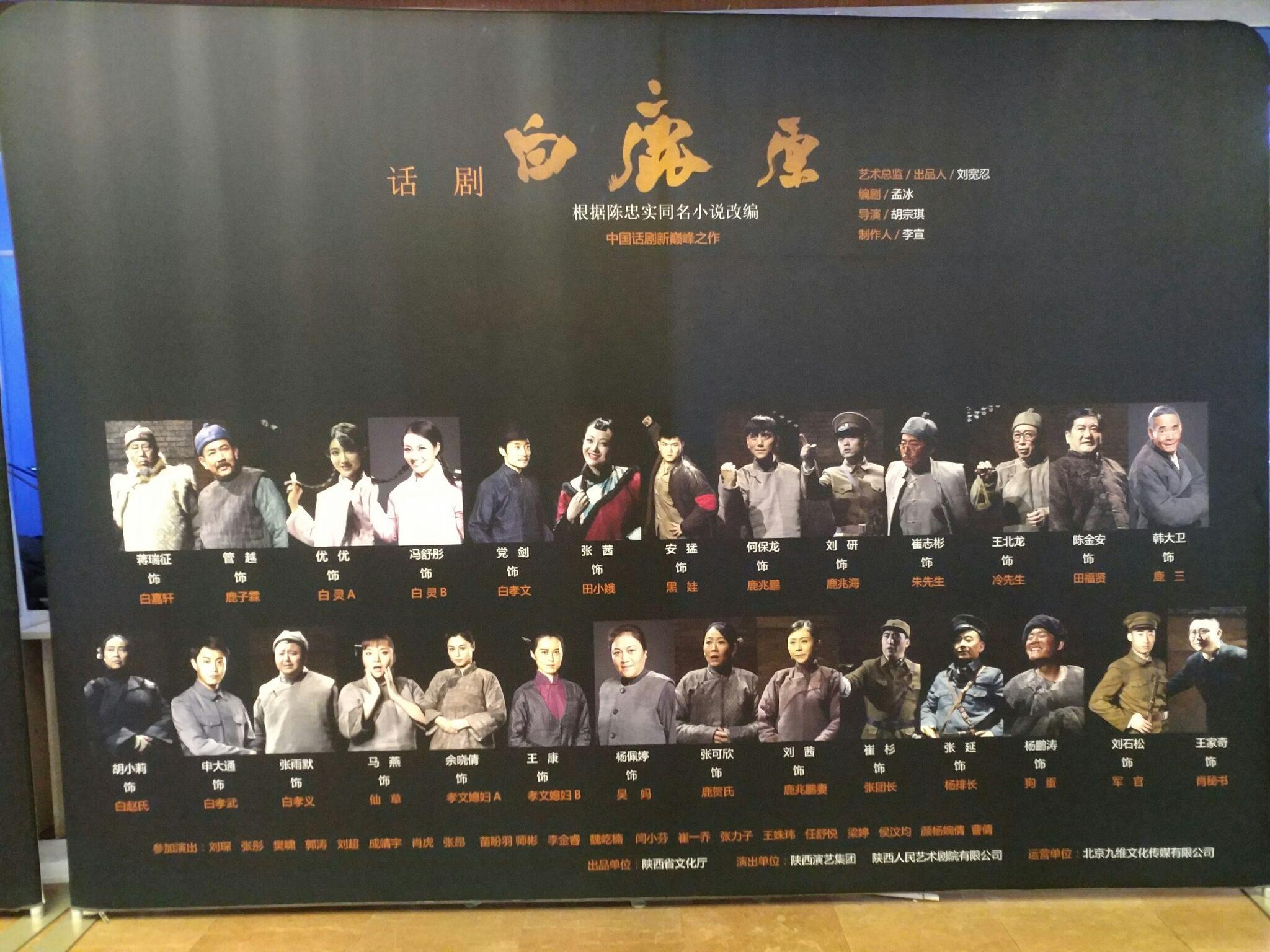 如何评价陕西人艺话剧《白鹿原》? - 知乎