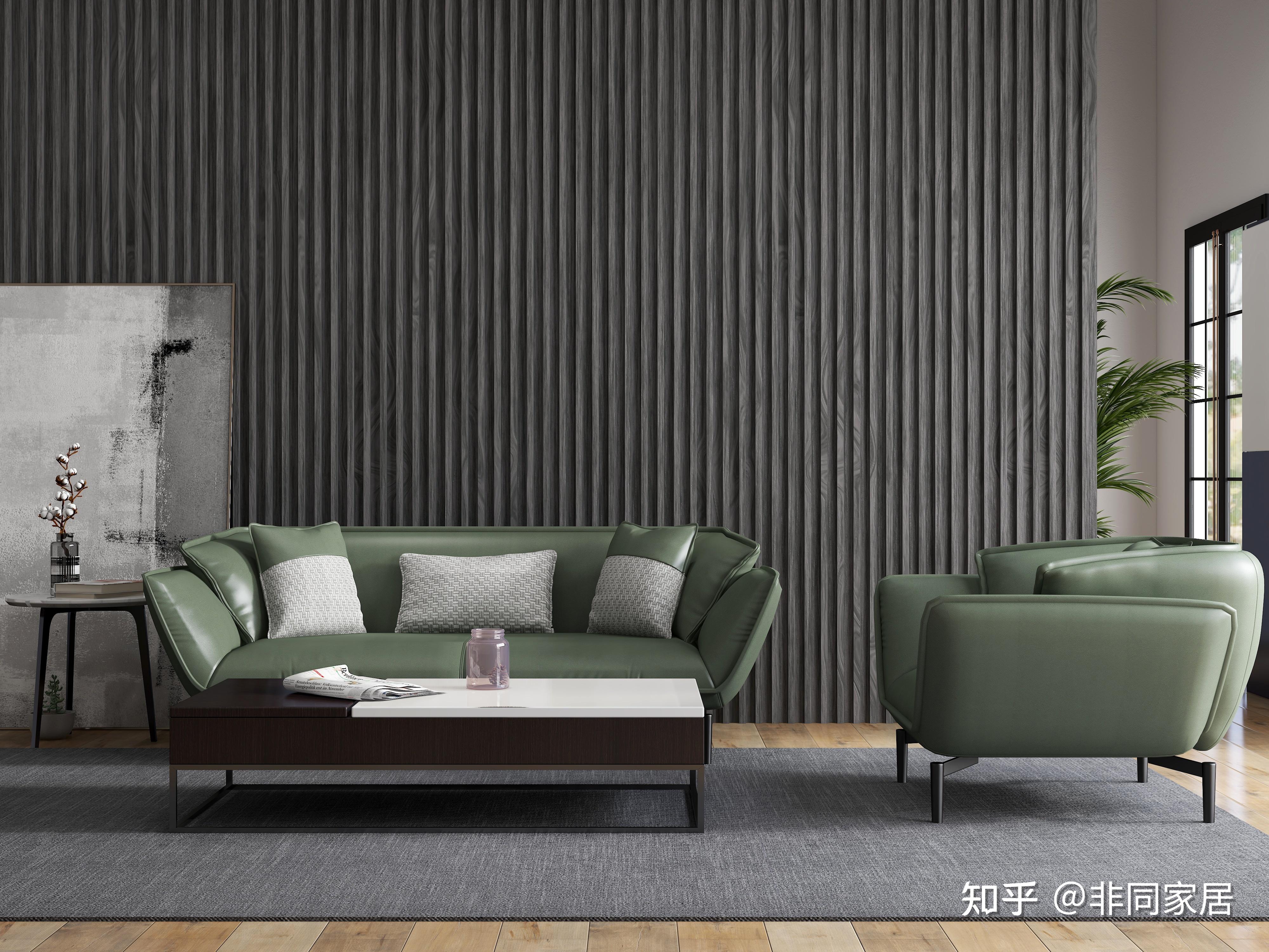 青灰色的沙发好看吗?