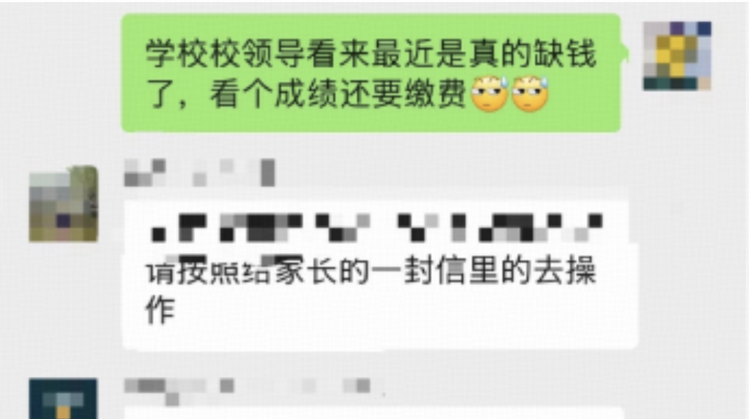 网友爆料孩子所在学校看考试成绩要交350元，此前还交过试卷印刷费，这种收费是否合理？是普遍现象吗？