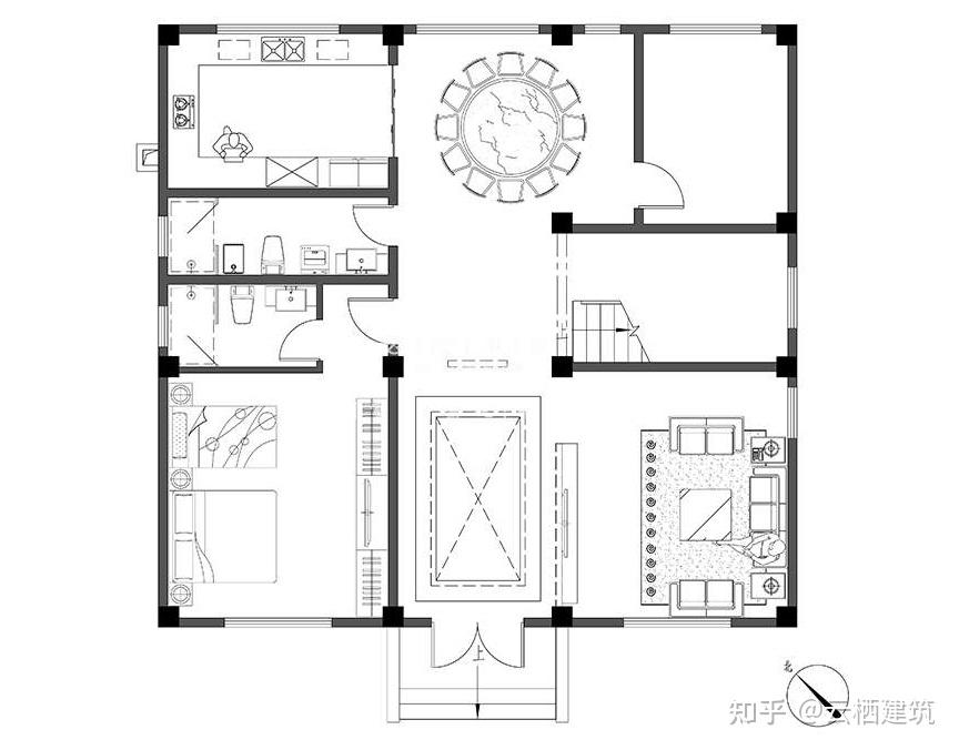 開間11米進深12米坐南朝北的自建房怎麼設計圖紙