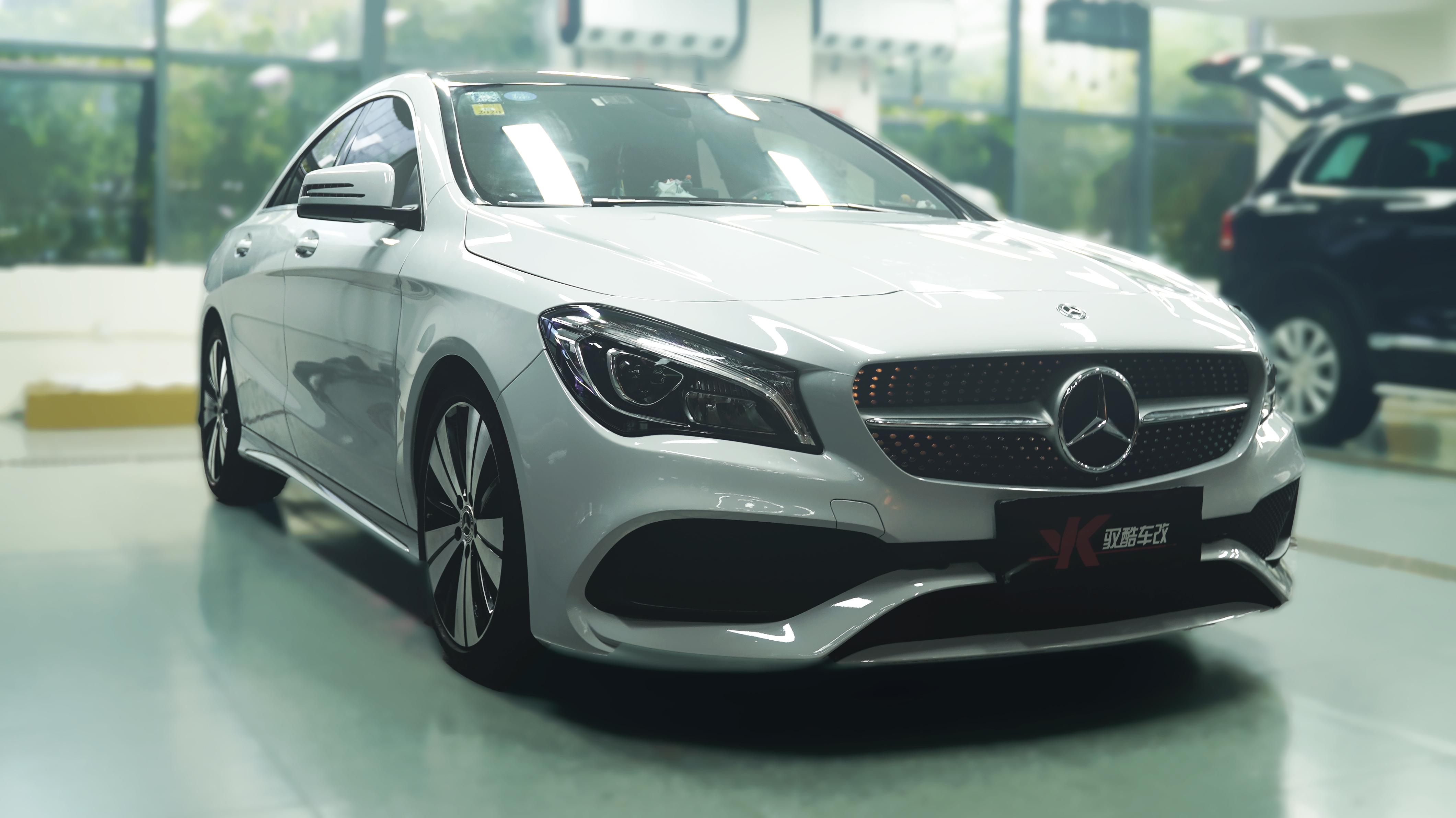 奔驰cla0高亮火山灰改色 一秒变优雅 知乎