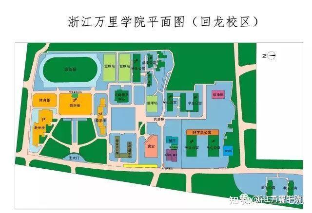 浙江万里学院地图图片