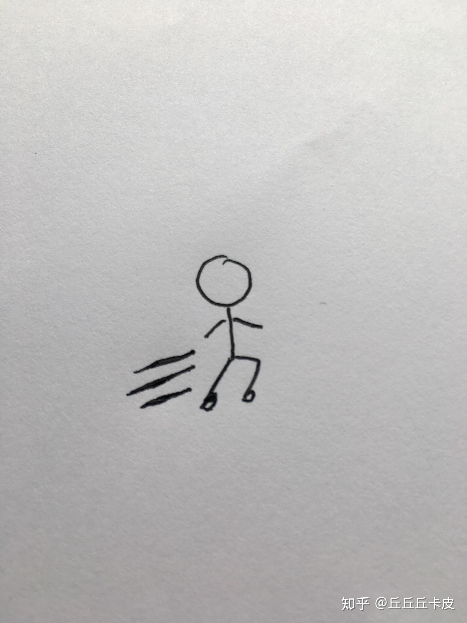 如何画奔跑的一个人简笔画