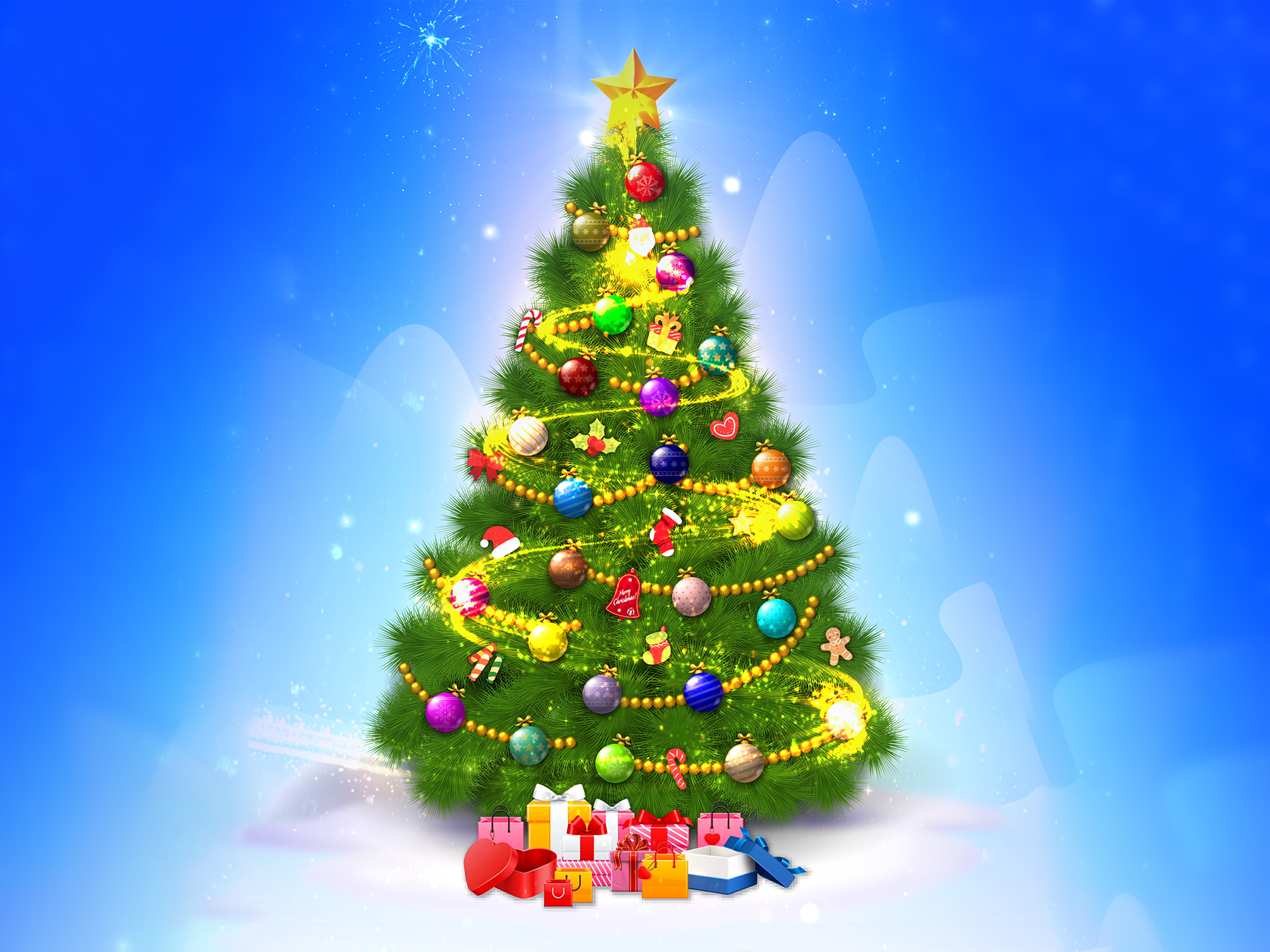 诞节电子贺卡视频动画个性圣诞电子贺卡英语圣诞电子祝福语贺卡圣诞树