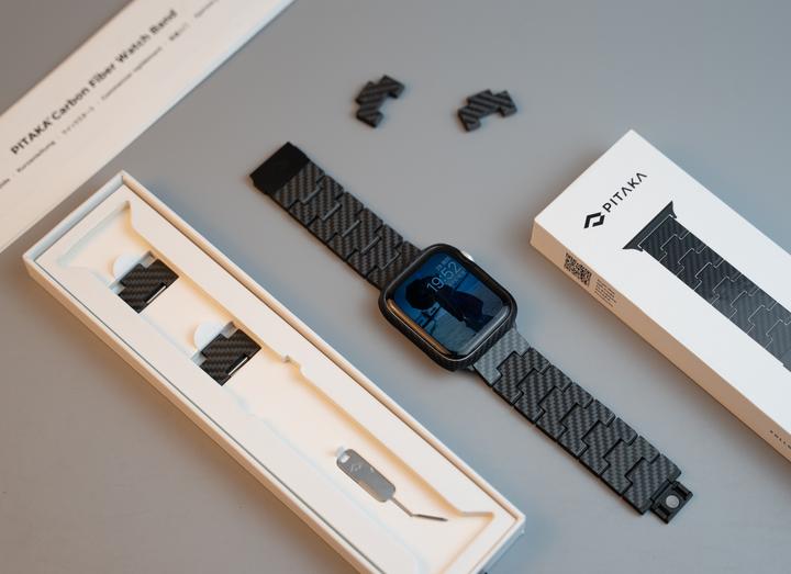 はこぽす対応商品】 PITAKA Apple 風 band Carbon Watch 腕時計