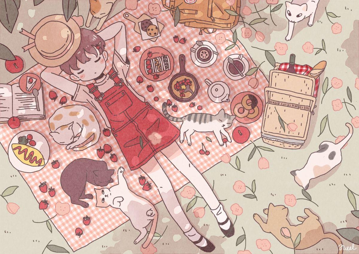 有没有超级可爱的粉色系动漫壁纸?