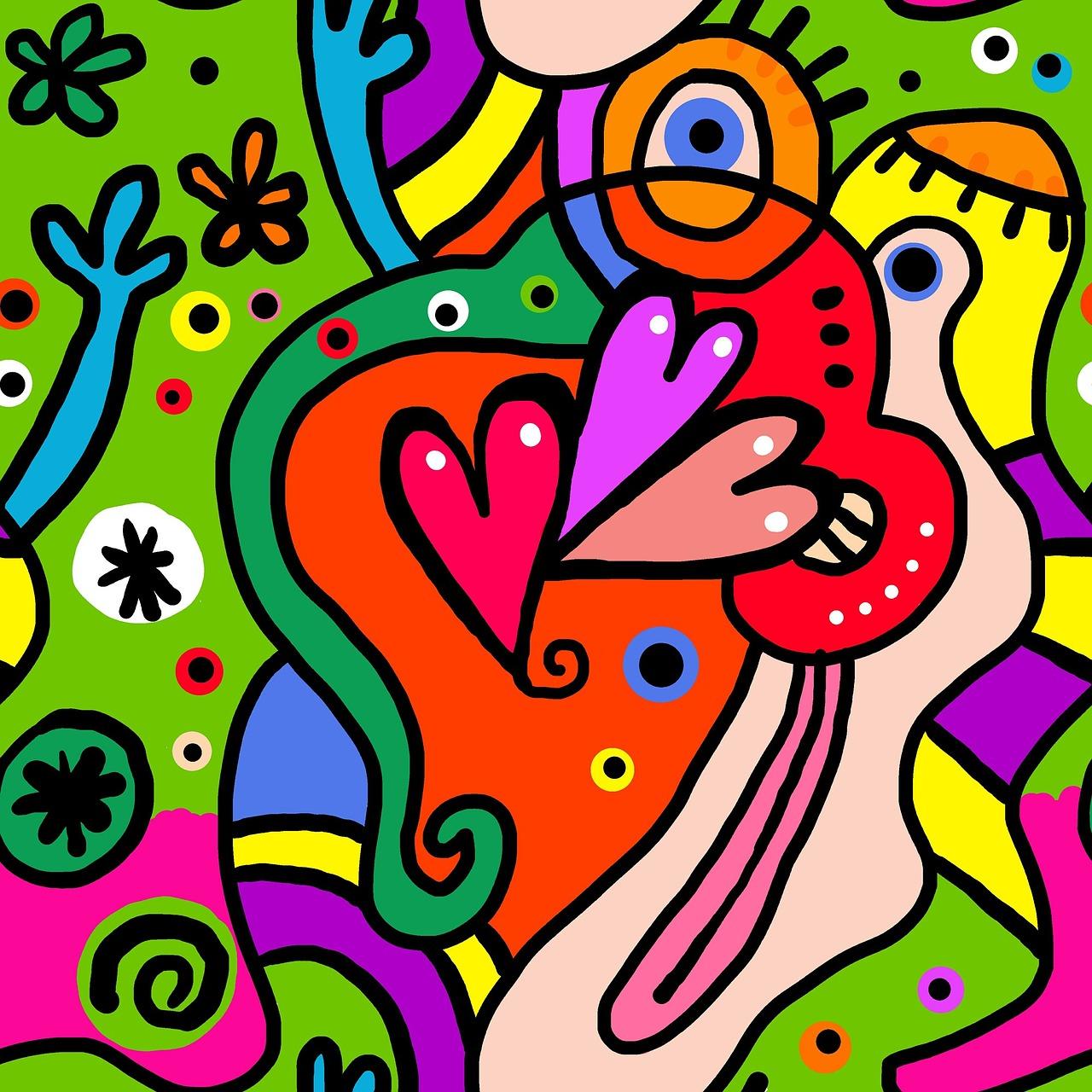 顽皮玩耍的瞬间