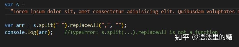 .split(...).replaceAll is not a function - 知乎