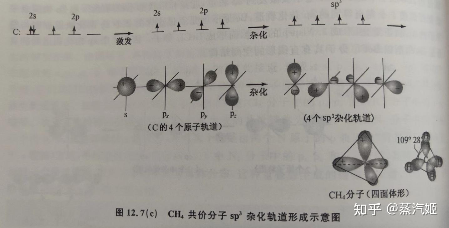 為什麼甲烷是sp3雜化軌道