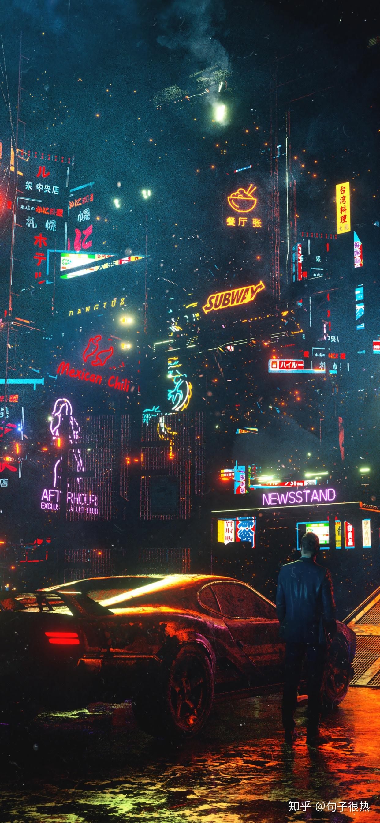 有没有赛博朋克风的全屏壁纸