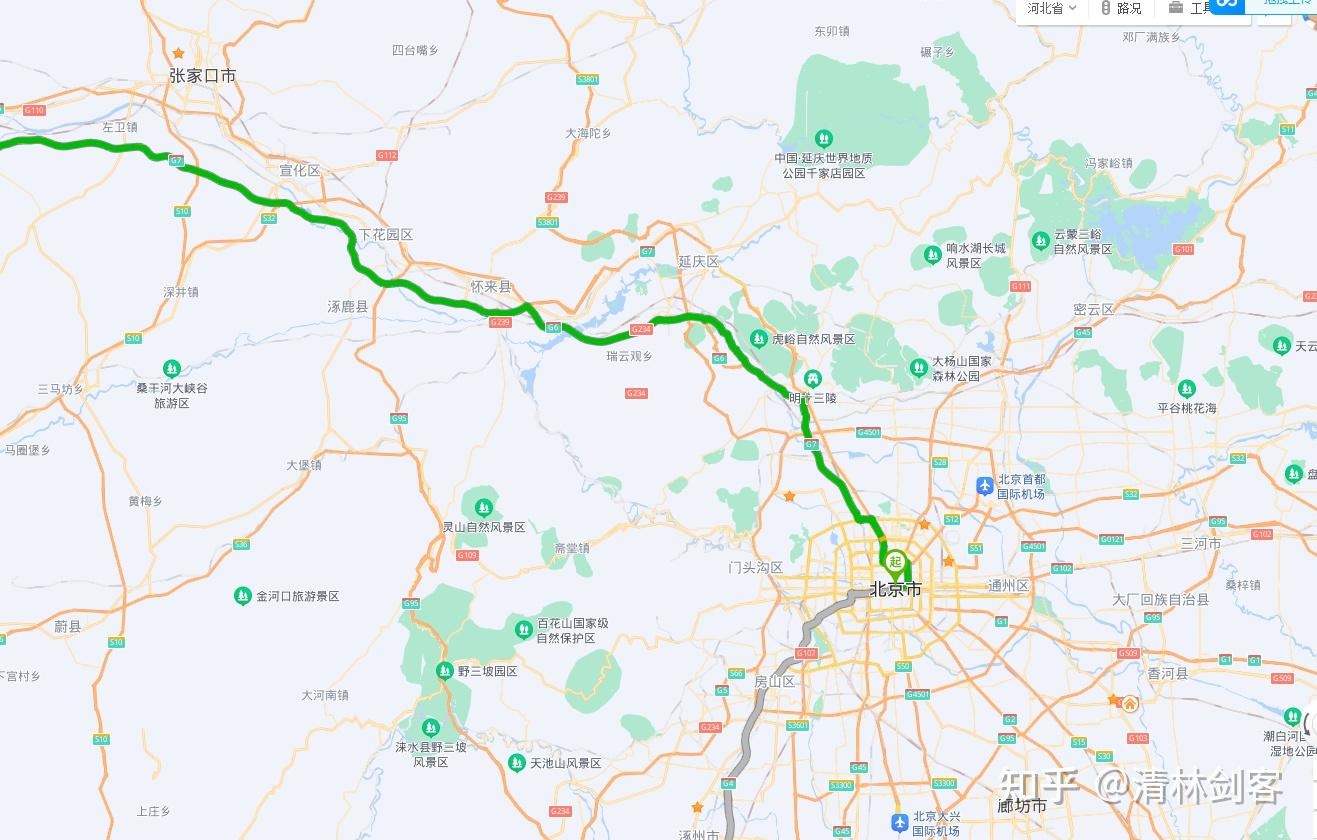 京藏高速为何出京由南向北?