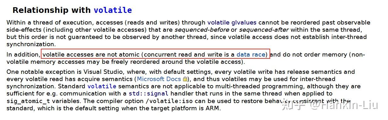 跨线程同步用 volatile?你可能误解了 C++ 标准 - 知乎