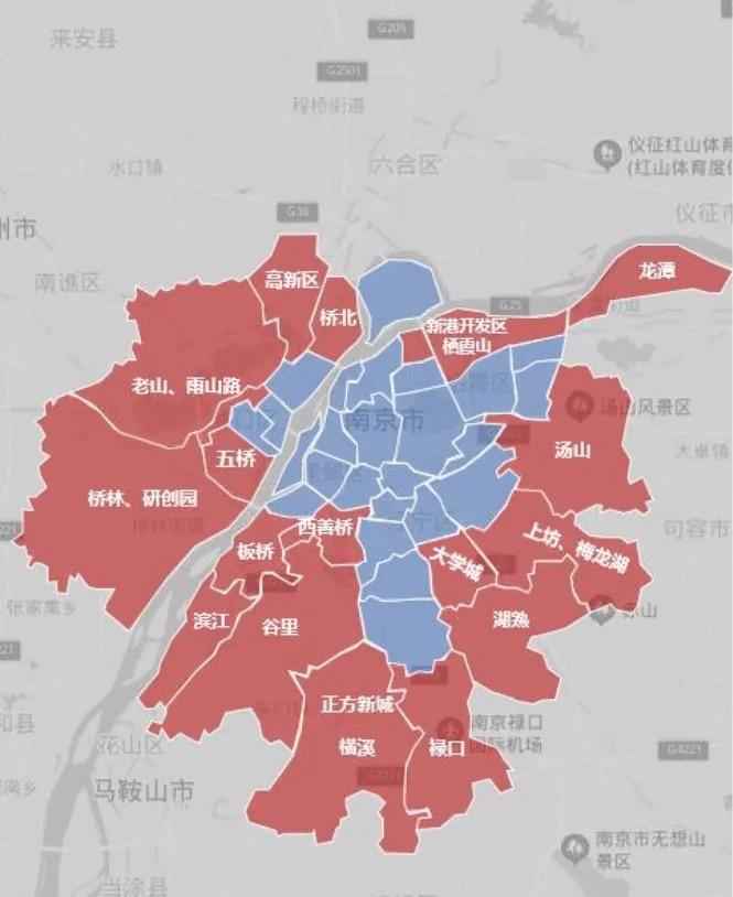南京新房房价地图