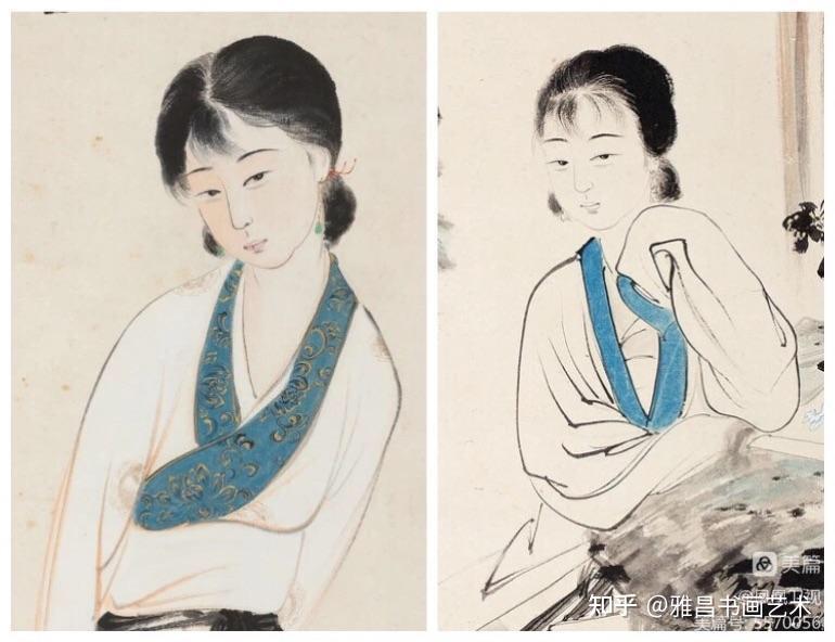 中国河北美術出版社原本绘付 名家 張大千 人物绘肉筆 中国河北美術出版社原本绘付 名家 張大千 人物绘肉筆