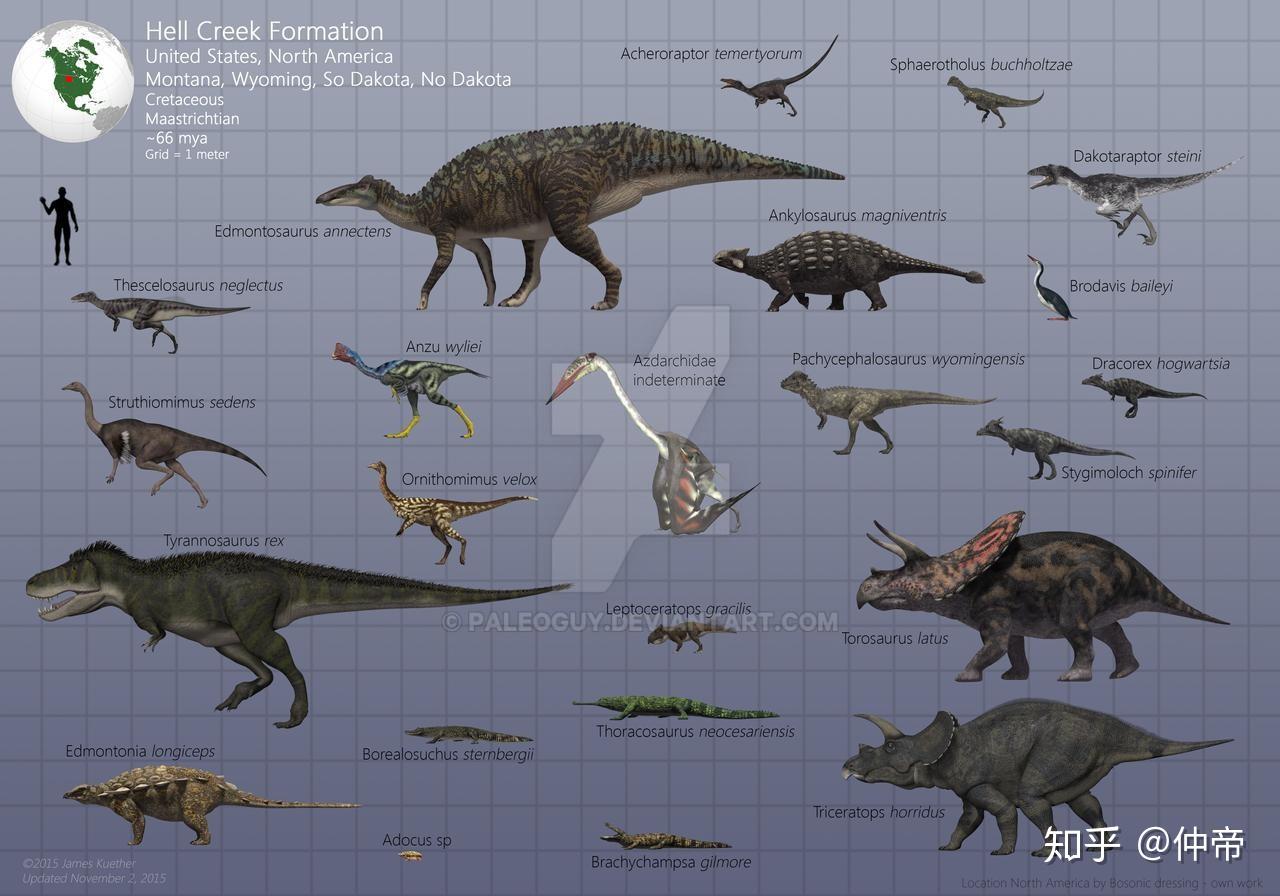求恐龙大小比例图? 