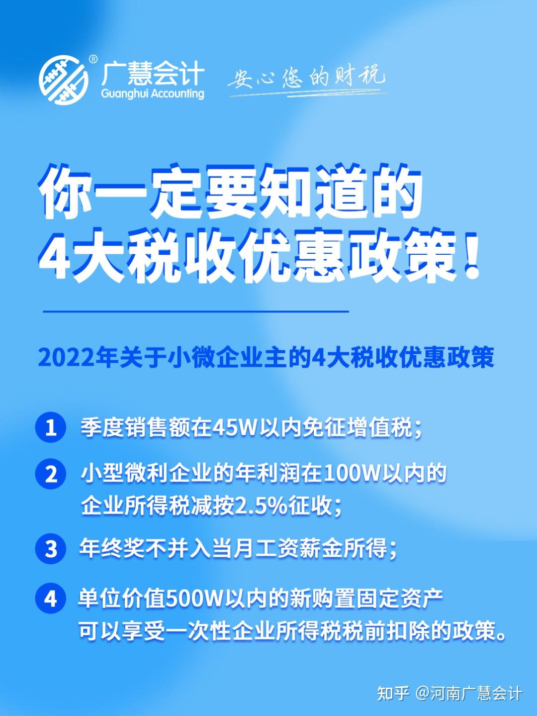 2022年,你一定要知道的4大税收优惠政策! - 知乎
