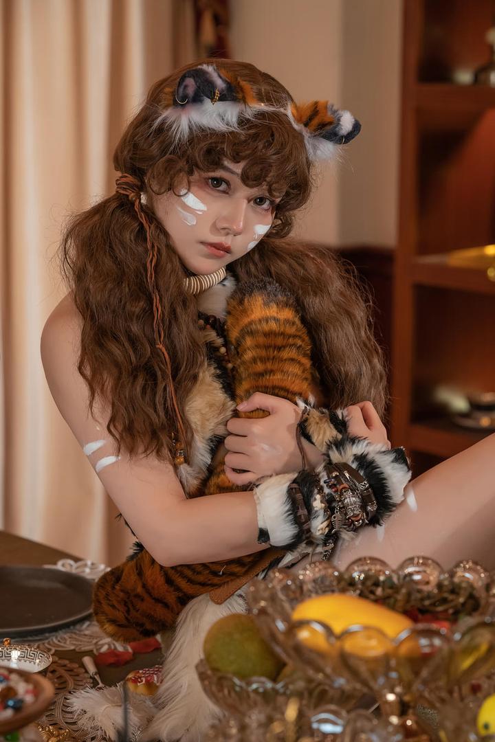 七月喵子写真合集:幻想兽娘集月食 纳菲