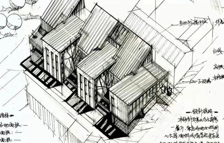 24建筑学考研快题坡屋顶与总平体现设计表达分享 - 知乎