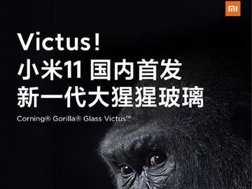 小米11顶级屏康宁新一代大猩猩玻璃victus