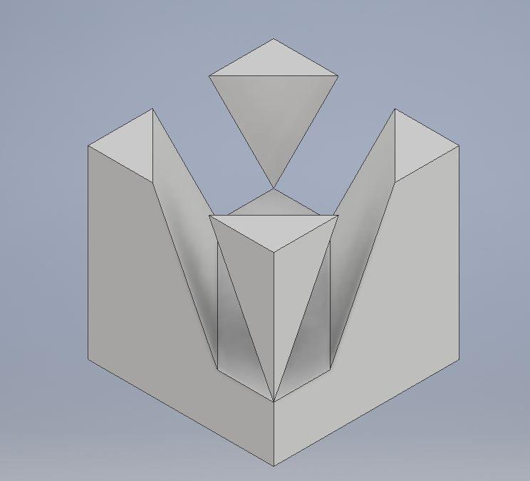 请问这个三视图它的三维模型是什么样的