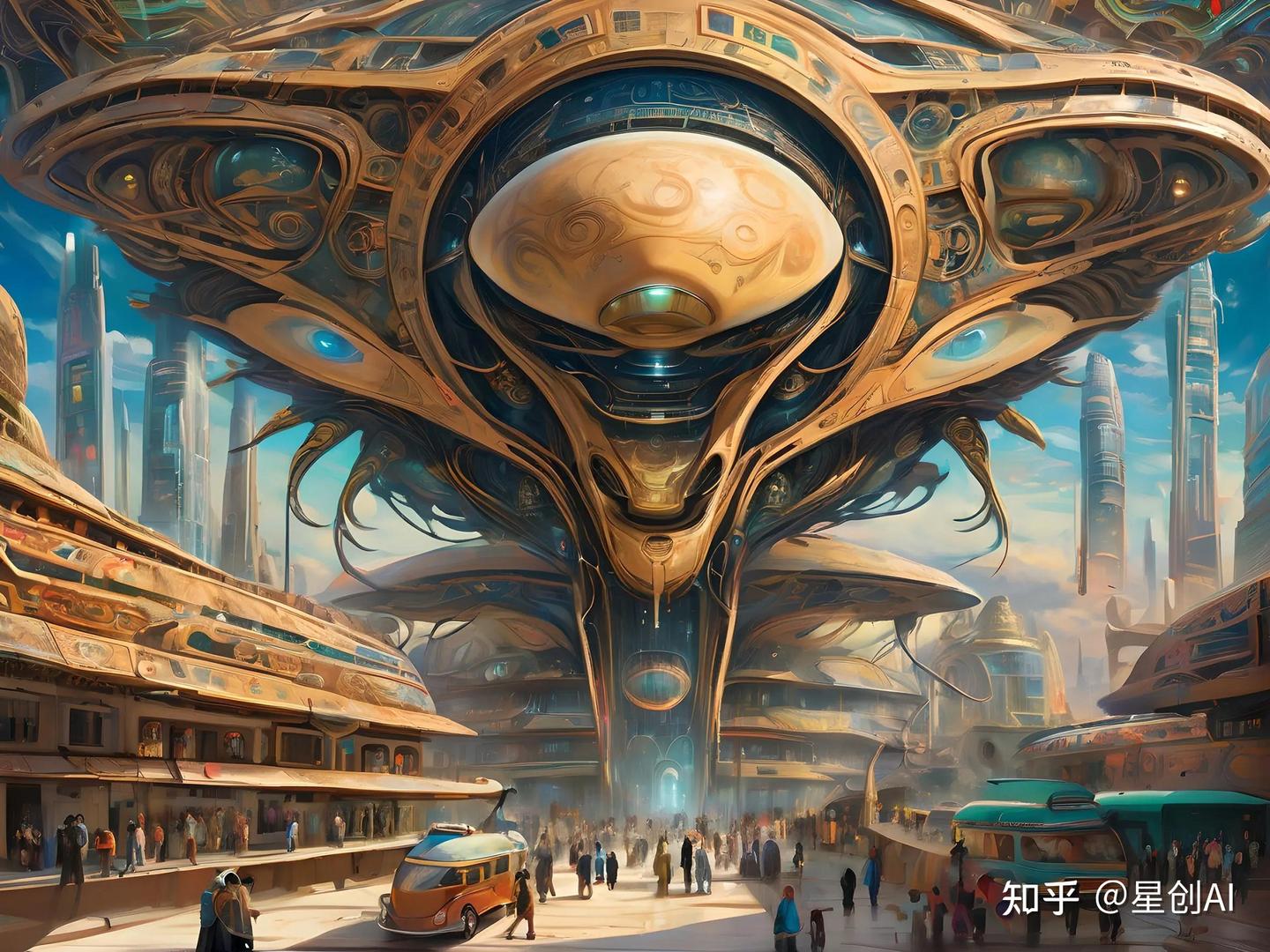 "AI绘画与外星建筑:数字艺术重塑外星城市景观" - 知乎