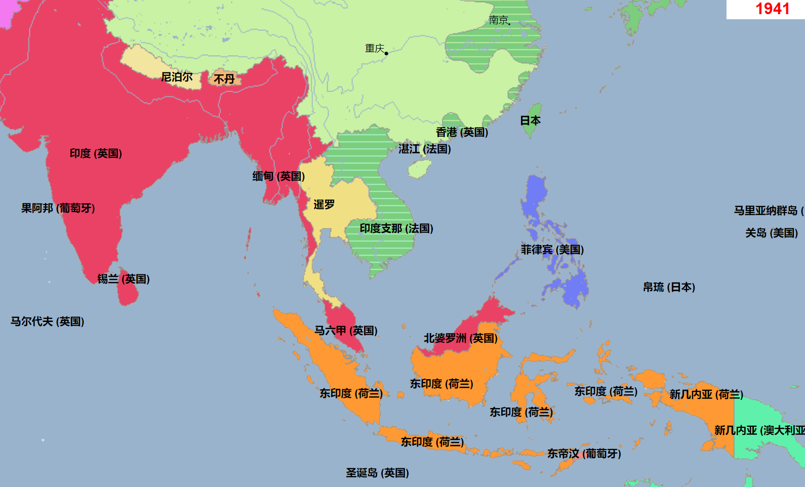 19世纪东南亚地图图片