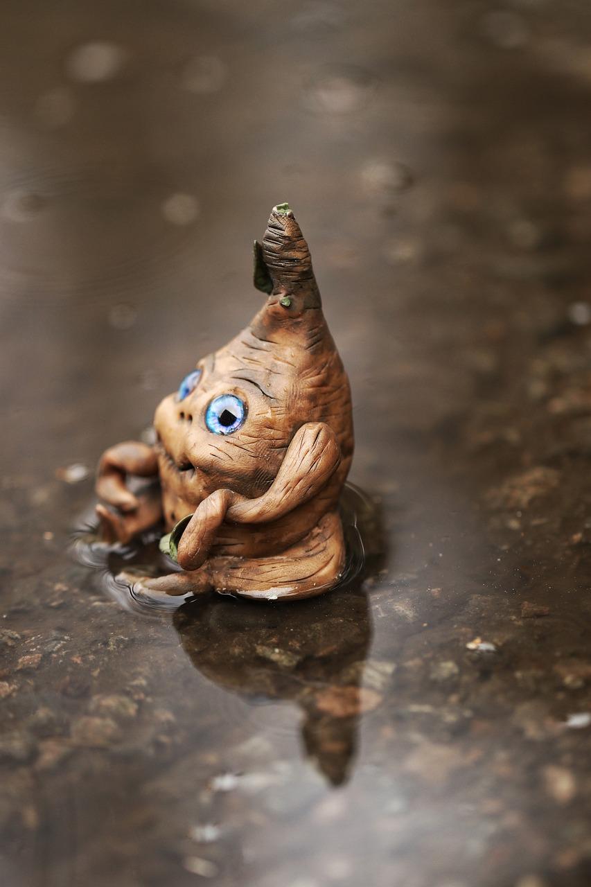 雨中的海风与沙滩