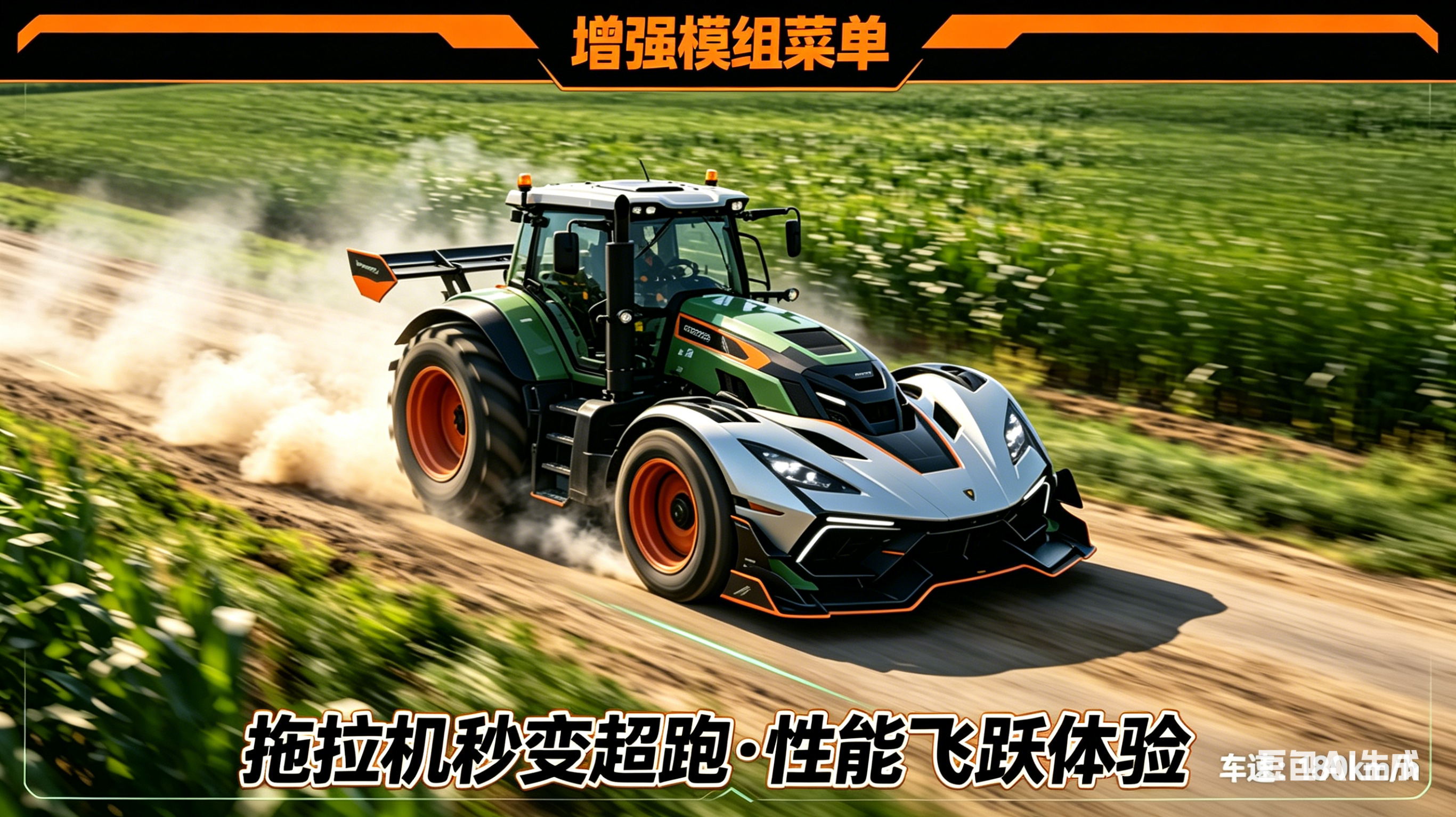 增强模组菜单——能让拖拉机变超跑的模组！