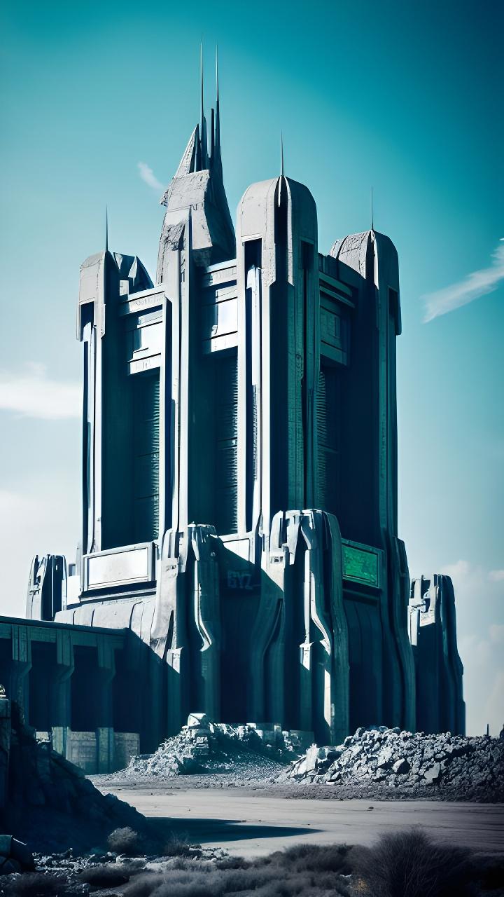 有什么极具科幻感的建筑造型最好带颜色的