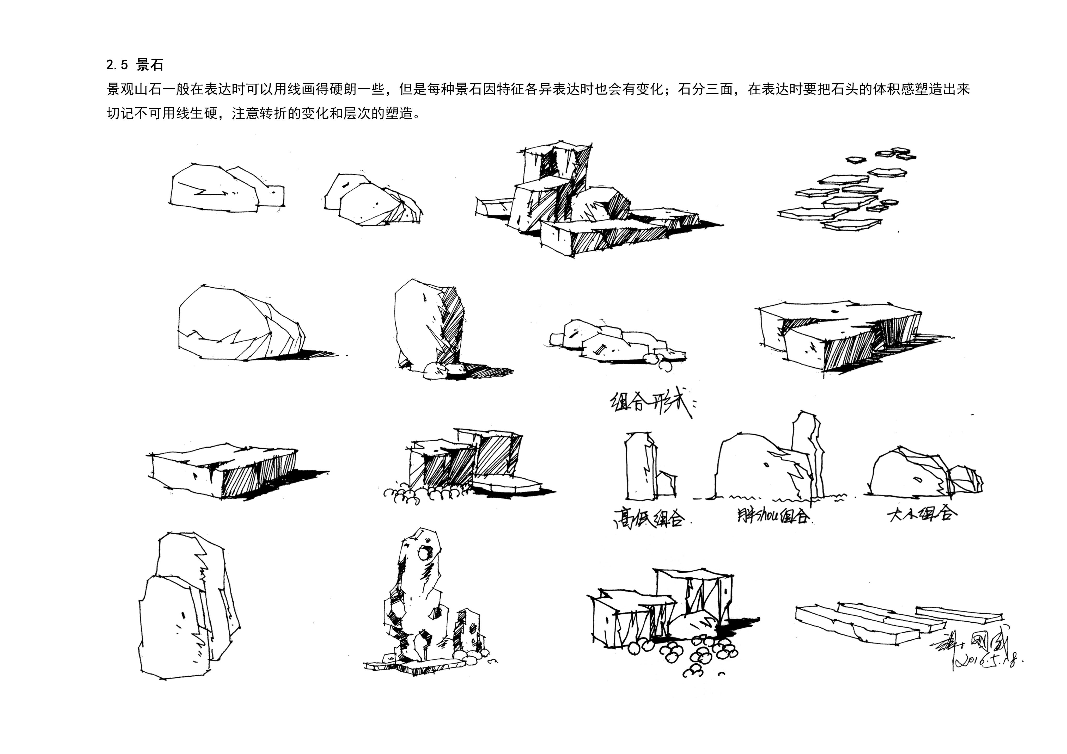 风景园林专业画植物和石头这种手绘的书籍有推荐的吗?