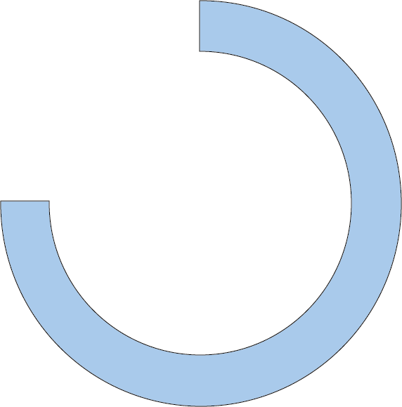 ai怎么画有缺口的圆环