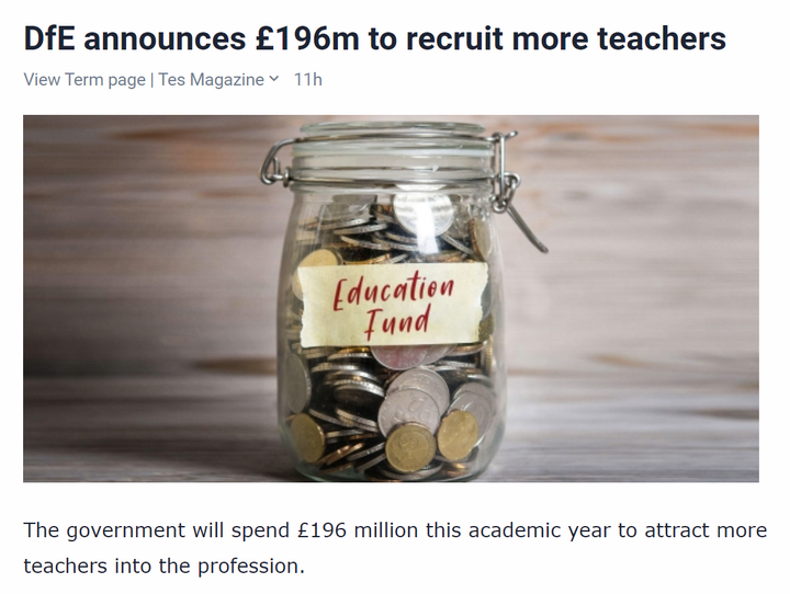 【慧留学 教育头条】英国教育部宣布将投资1.96亿英镑用于招聘更多的教师 知乎