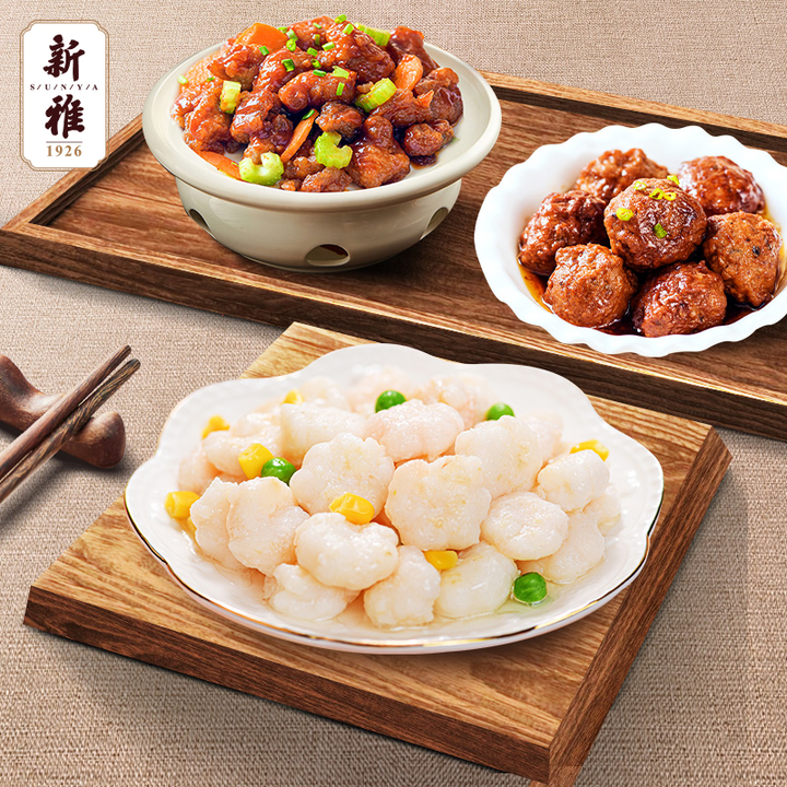 在家"下馆子"!三道新雅招牌半成品菜低至118元包邮到家!