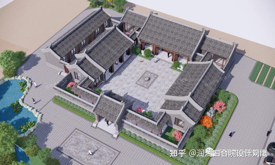 现代四合院怎么建好看？ - 知乎
