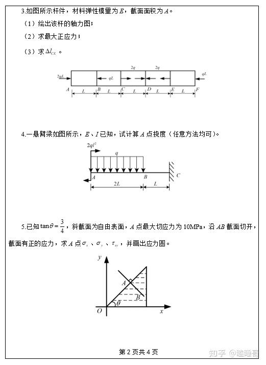 真题分享—河海大学813材料力学 - 知乎
