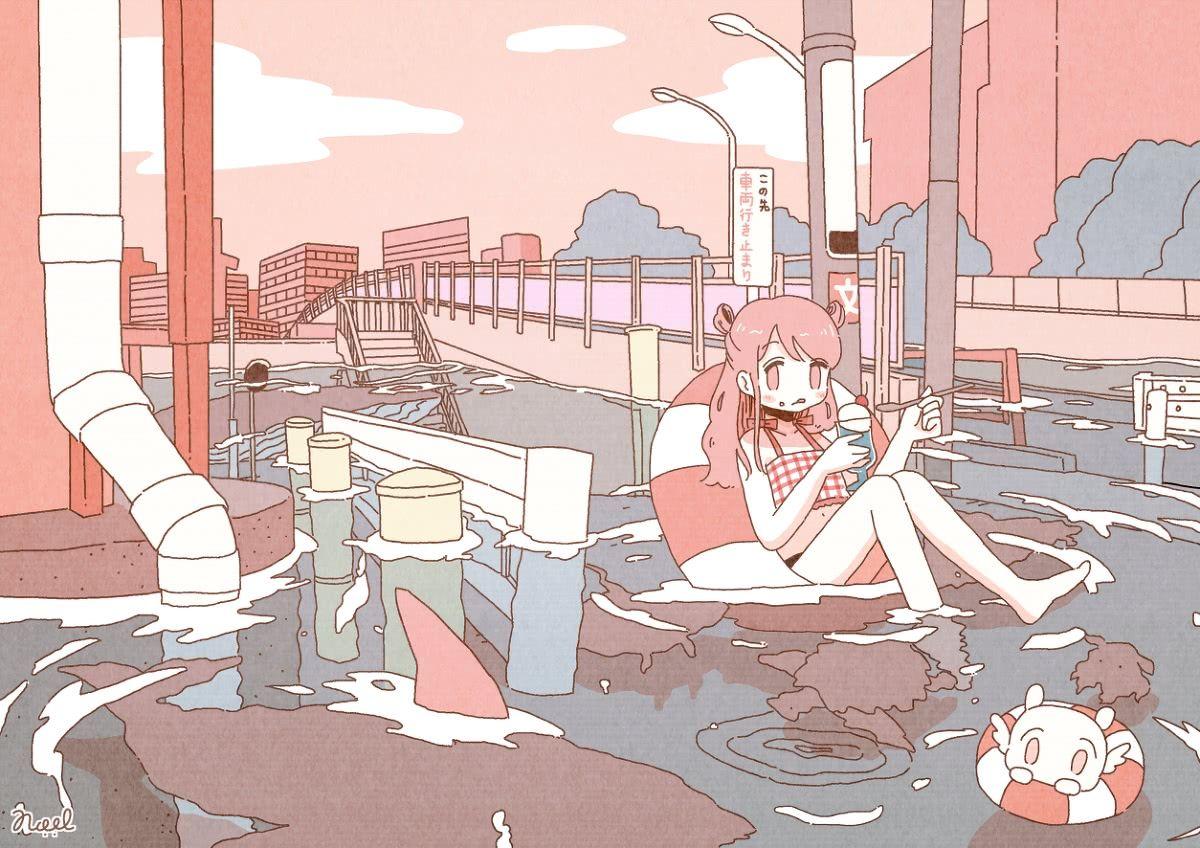 有没有超级可爱的粉色系动漫壁纸