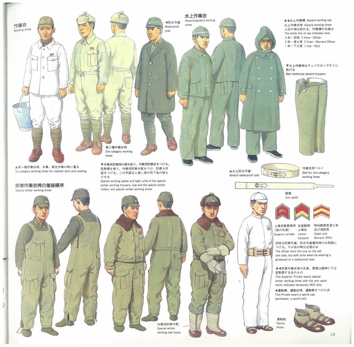日本军服演变图片