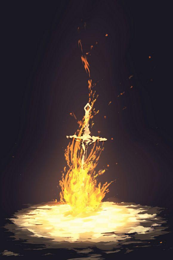 有没有这种带火焰的壁纸或头像